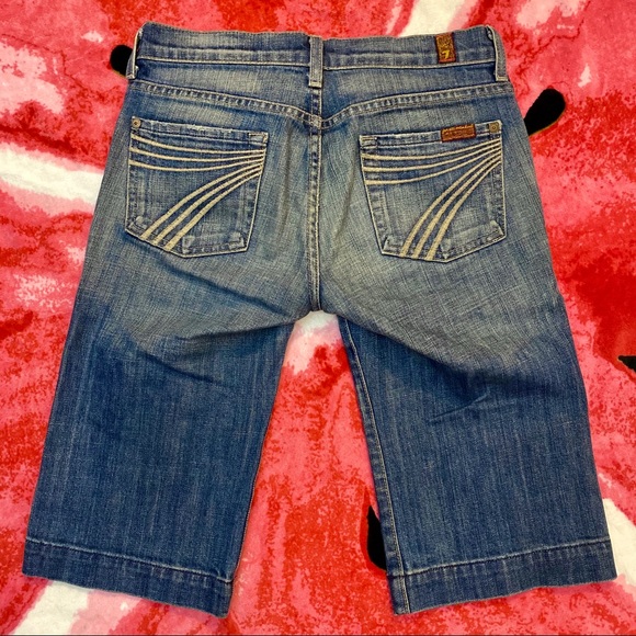 7 For All Mankind Jeans Dojo Bermuda Shorts - Picture 7 of 12